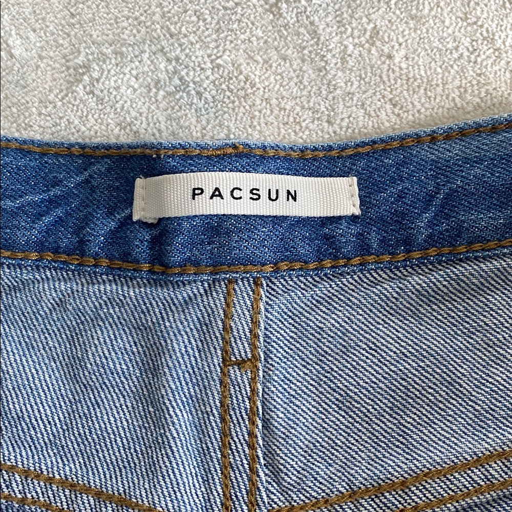 Pacsun Denim shorts / ultra high rise vintage shorts - Picture 3 of 5